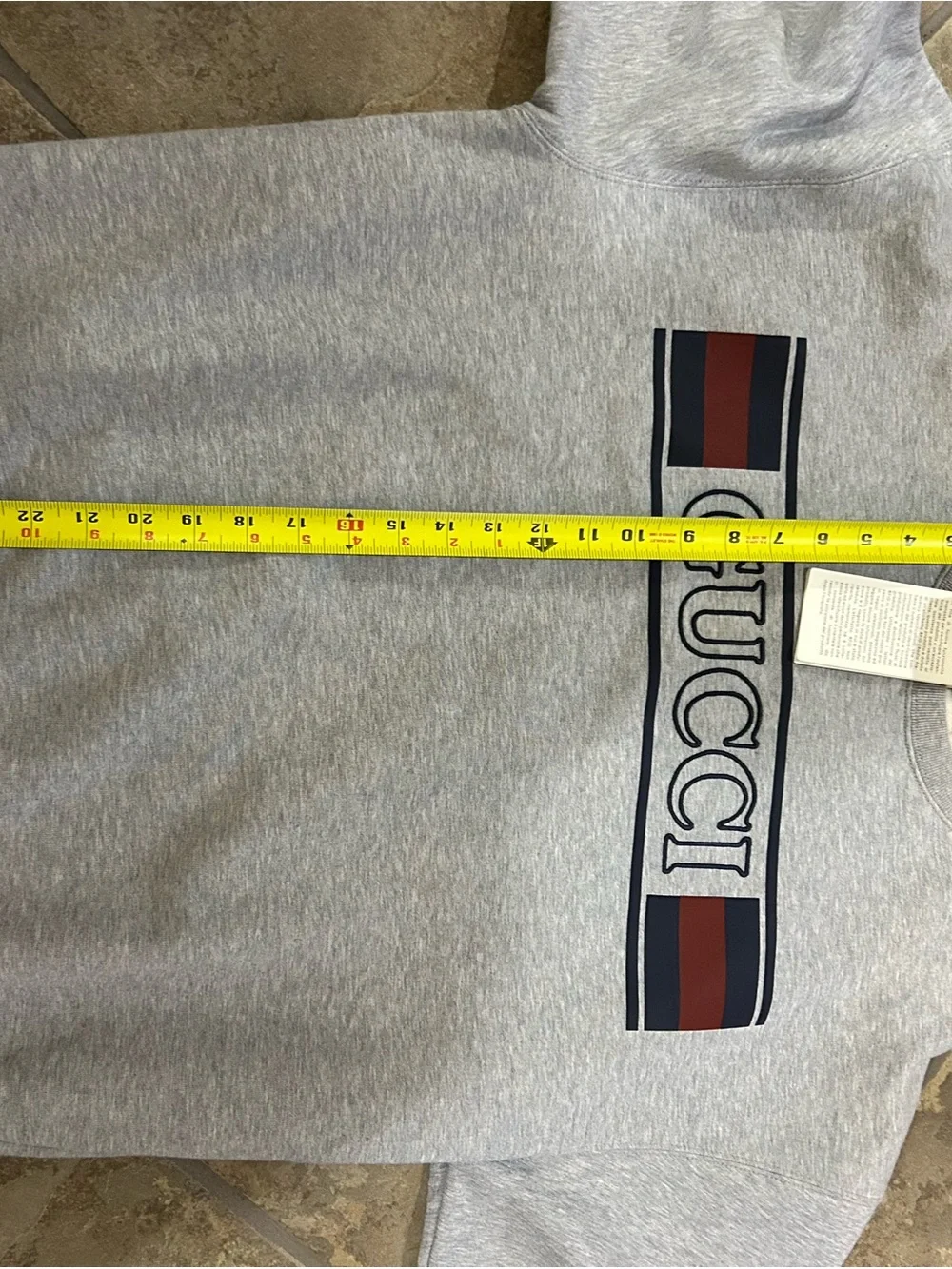 Men's Gucci jersey cotton sweatshirt prominent retro style embroidery size xxxl